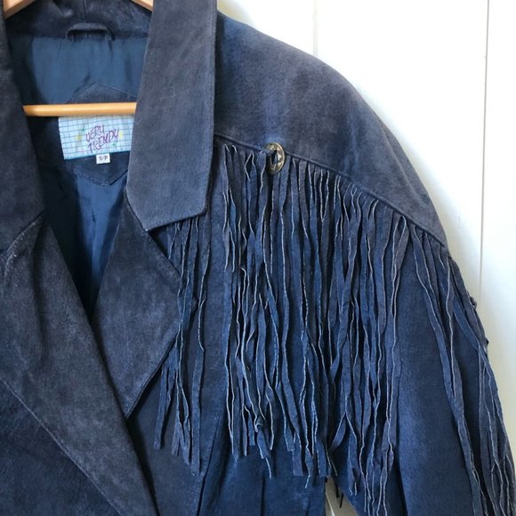 Vintage 80's Very Trendy Coloured Suede Southwestern Cropped Jacket - Picture 2 of 10